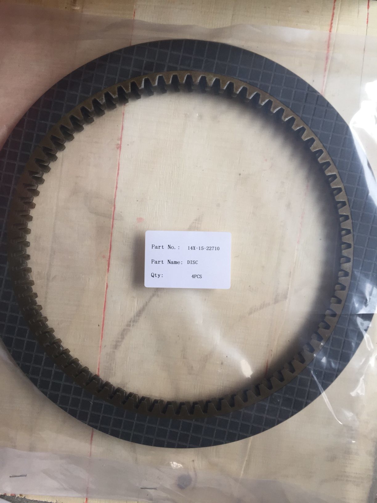 PART NO.: 14X-15-22710 Disc use for komatsu bulldzoer TRANSMISSION D65-16 D65-12