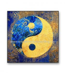 Wholesale Handpainted Canvas Modern Art Oil Paintings Feng Shui Paint For Cabinet Decoration from china suppliers