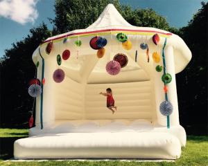 Wholesale Custom Made Carpa Hinchable Inflatable Party Tent White Bouncy Castle For Wedding from china suppliers