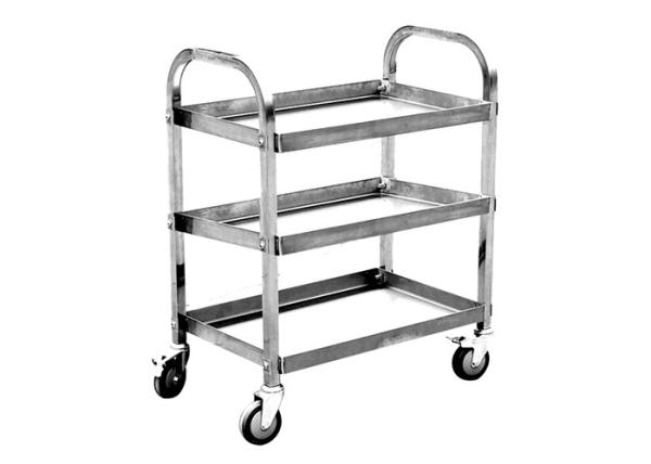 ST2/100 ST3/100 ST3/100A Four Wheels Stainless Steel Trolley Loading Capacity