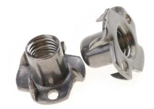 Wholesale Four Serrated Pronged T Nuts Stainless Steel M10 X 15 for Furniture from china suppliers