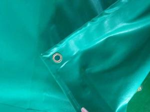 Wholesale 750g Flexible Fire Retardant Tarpaulin , Dirt Protection Clear Plastic Tarpaulin For Dam Protection from china suppliers