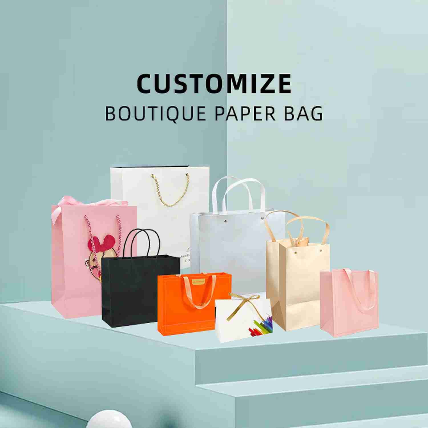 Eco friendly Pink Souvenir Shopping Bag wedding gift paper bags Custom Offset Printing