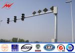 6.5m Height High Mast Poles / Road Lighting Pole For LED Traffic Signs , ISO9001
