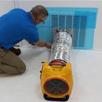Blue Tint Color Temporary Duct Cover Film For HVAC Ducts Surface Protection