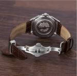Waterproof Luxury Tourbillon Mechanical Watch Stainless Steel Case Bottom