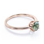 Gem's Beauty Christmas Gifts for Her 0.63CT Square Shape Natural Moss Agate