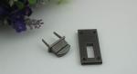 Fancy simple design gold & gunmetal color zinc alloy fittings metal twist turn