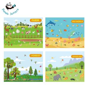 Wholesale Educational Letter Reusable Sticker Book Waterproof Full Color For Toddlers from china suppliers
