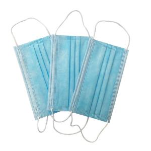 Wholesale Fast Delivery Good Quality Good Quality 3 Ply Non-Woven Face Mask Blue from china suppliers