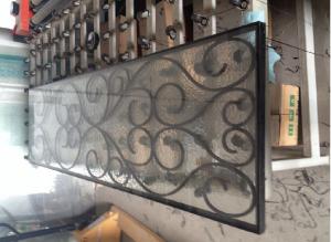 Wholesale cheap price black color wrought iron glass from china suppliers