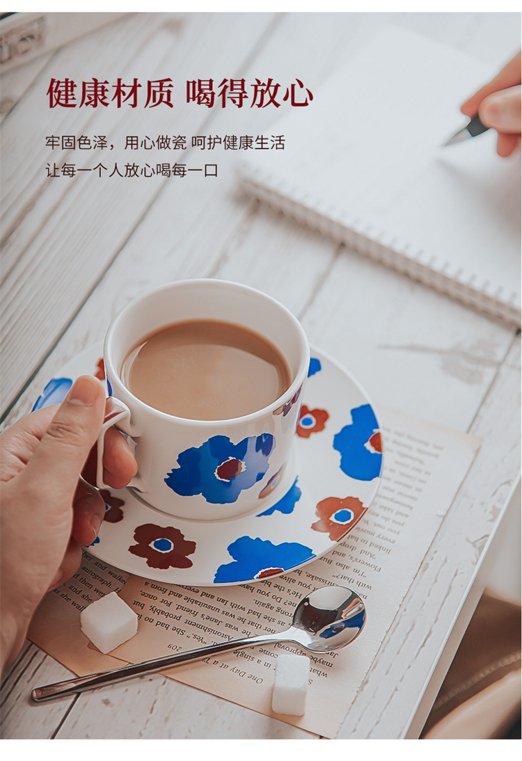 European Ceramic Cappuccino Coffee Cup And Saucer Set For Business Gifts Occasion