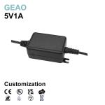 OEM 5V 1A 6W Desktop Power Adapter AC DC With Safety Protection