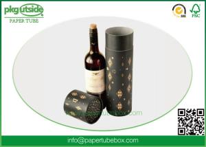 Wholesale Round 100% Eco Kraft Wine Gift Tube With Tin Lid Vodka Brandy Packaging from china suppliers