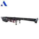 Truck Trailer 40ft Steel Shipping Container Semi Trailer 3 Axles Skeleton Frame