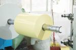 Self Adhesive Sticker Paper Roll 50 transparent PET acrylic adhesive 140 yellow