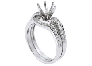 Wholesale OEM Semi Mount Ring Settings , 0.18ct 1.5mm Natural Diamond Ring from china suppliers