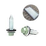 100% QC Test Zinc Alloy Coated 11/32x1/4'' Hex Head Sheet Metal Screw for