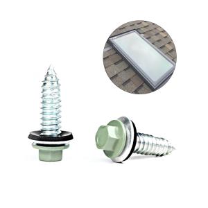 Wholesale 100% QC Test Zinc Alloy Coated 11/32x1/4'' Hex Head Sheet Metal Screw for Skylight from china suppliers