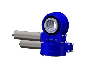 China SDE7 Worm Gear Slewing Ring, Tooth Contact Enclosed Slewing Drive Motor For Solar Plant on sale