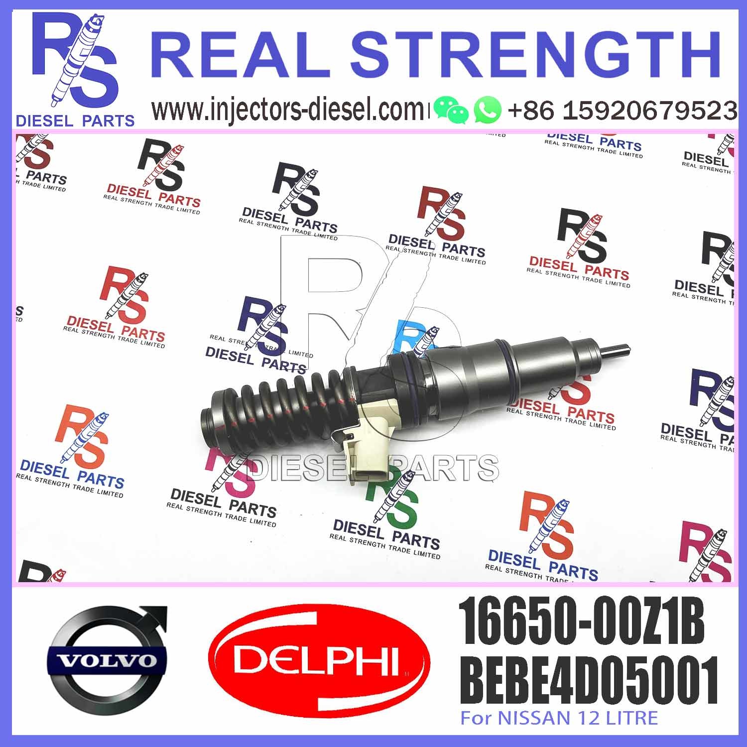 High Quality Hot-selling Diesel Common Rail Injector 16650-00Z1B for V-O-L-V Engine 16650-00Z1A