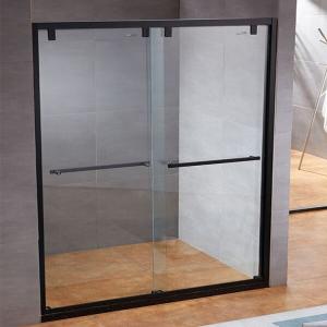 Wholesale Black Frame Matt Tempered Glass Shower Screen Sliding Clear 288S from china suppliers
