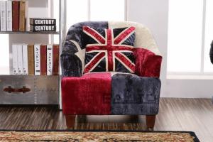 Wholesale antique British flag fabric leisure chair,#2024 from china suppliers