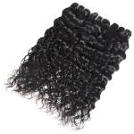 Water Wave Indian Weft Hair Extensions / Human Hair Weave For Black Women