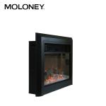 867mm TV Stand Wood Burning Fireplace Insert Classical Monochrome Flame