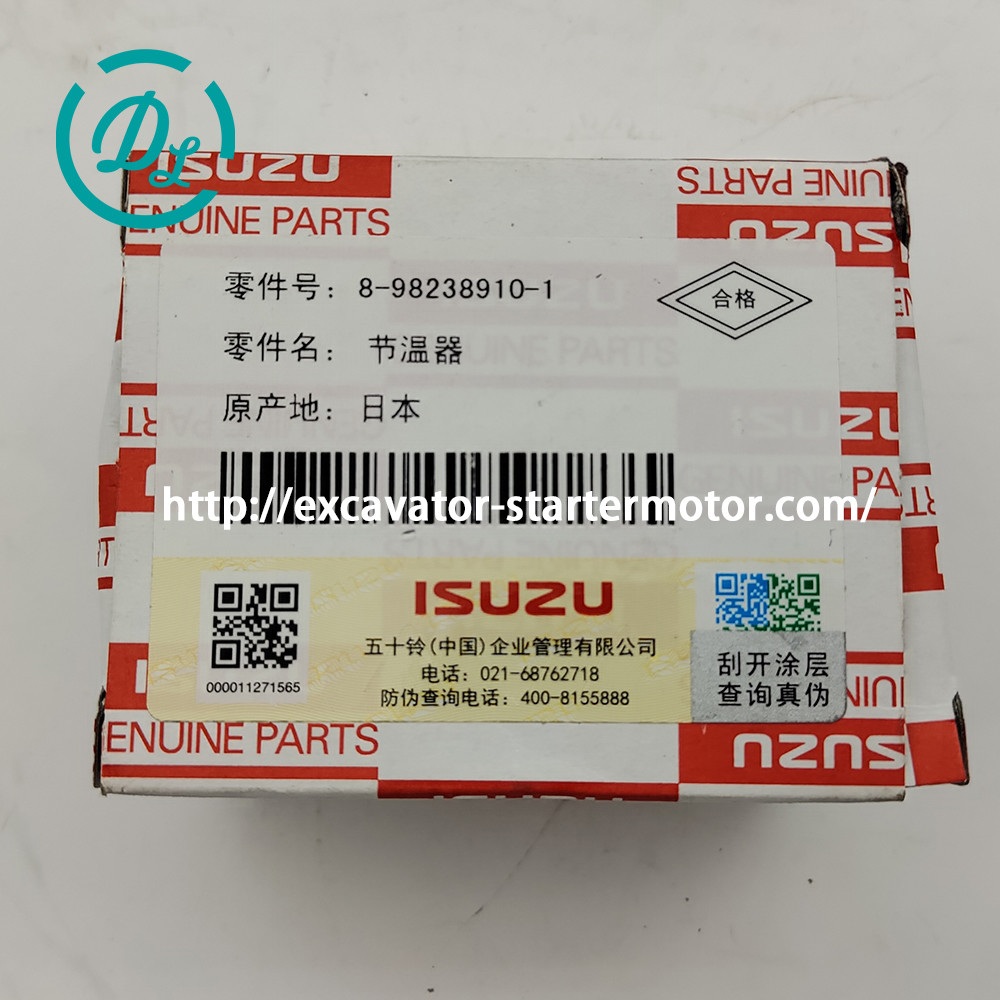 8-98238910-1 Excavator Thermostat 76.5℃ 8-98238910-2 ISUZU 4HK1 Engine