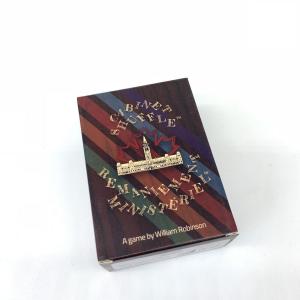 Wholesale 120 Cards 350gsm Coated Paper Game Cards With Rule Book from china suppliers