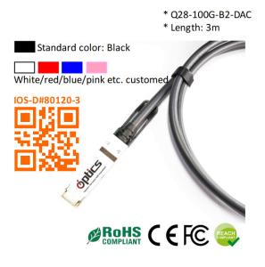 Wholesale QSFP28-100G-DAC3M-B2 100G QSFP28 to 2x50G Breakout DAC Passive 3M 100G QSFP28 DAC from china suppliers