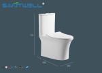 White Color Ceramic Single Piece Toilet Bowl for hotel / home