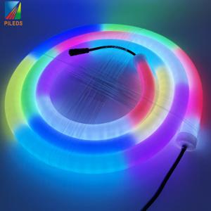 Wholesale 30mm Diameter 360 Degree Flexible LED Neon Strip Tube IP66 Length Silicone Body for Bar Club Christmas Decorations Holiday Lighting from china suppliers