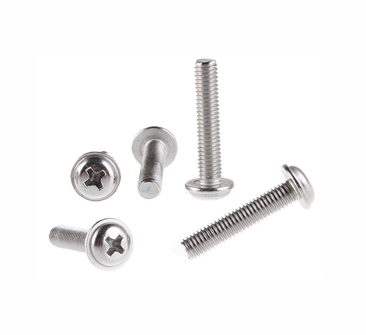 Flanged Stainless Steel Machine Screws M4 Good Chemical Resistance