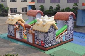 Wholesale PVC Inflatable Stone Age Fun City Full Painting / Classic Inflatable Safari Jump from china suppliers