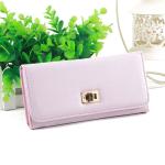 0.19kg 10cm Width Ladies Genuine Leather Wallets Women'S Trifold Coin Pocket