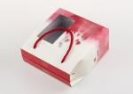 Chinese Tea / Green Tea Recycled Paper Gift Boxes PVC Window Box with Handle