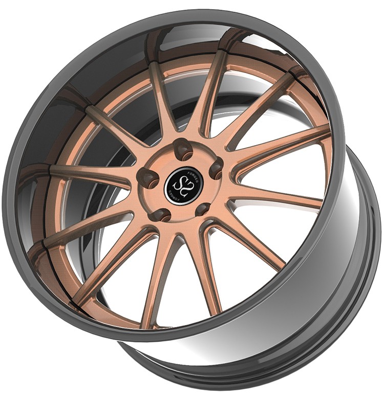 forged 2 - piece sport rim work car wheels 5x130 5x120 5x112 concave