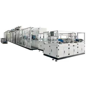 Wholesale Disposable Semi Automatic Baby Adult Diaper &amp; Women Sanitary Napkin Making and Packing Machine Price from china suppliers