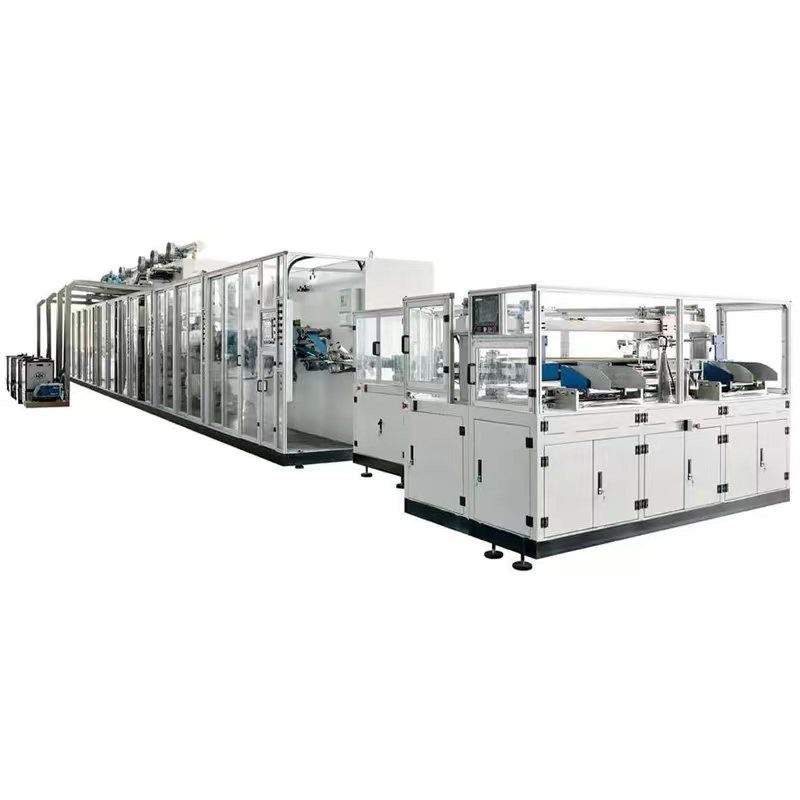 High Speed Full Servo Disposable Baby Diaper Manufacturing Machine I Shaped