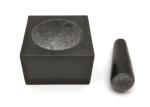Natural Granite Mortar Pestle Set Square For Herb Spice