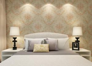 Wholesale 0.53*10M Rustic Style Red Floral Wallpaper Waterproof for Bedroom from china suppliers