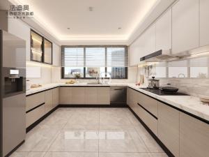 Wholesale Fadior Wood Grain Dual-Zone Design Stainless Steel Kitchen Cabinet from china suppliers