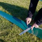 Hard Pvc Fence Tape With Uv Resistant Coating Material