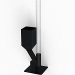 Outdoor Pellet Burning Stove Heater In Metal With Glass And Large Feed Opening