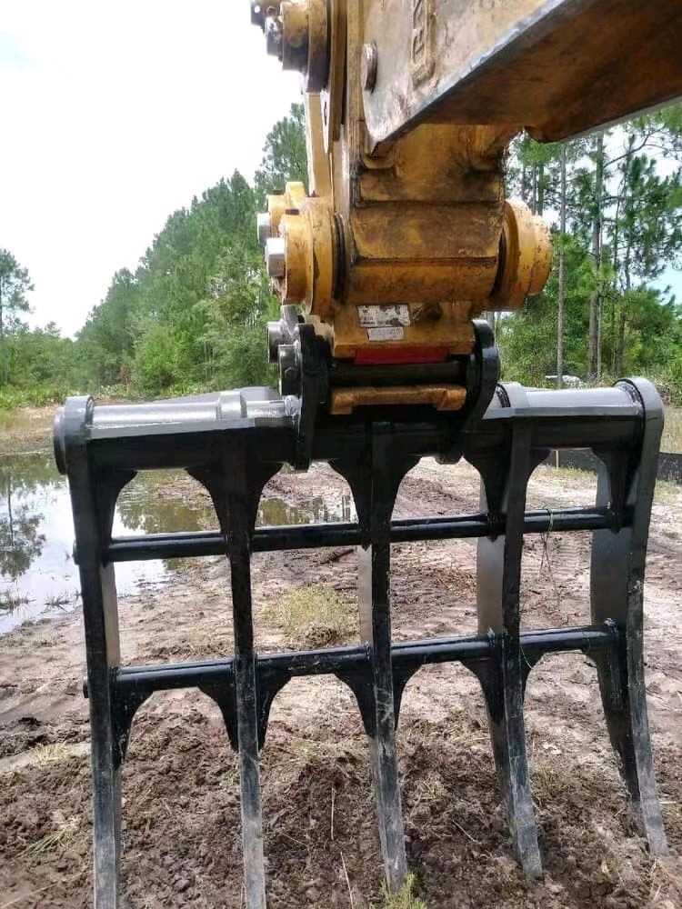 Quick Coupler Manual Root Rakes Mechanical Big Ripper Rakes For 5-35 Ton Excavator