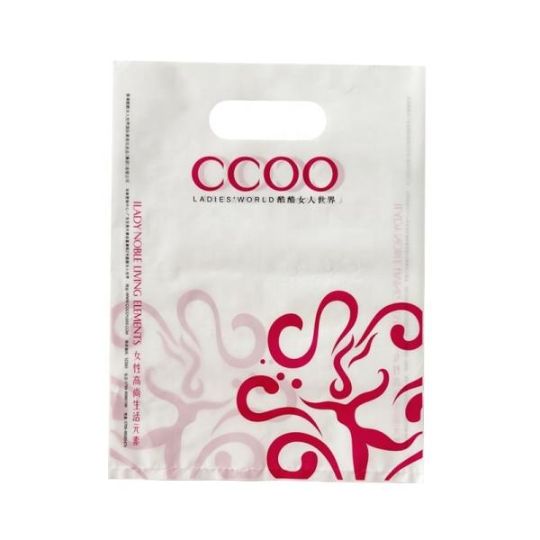 Opaque LDPE Die Cut Handle Shopping Bag Plastic Retail Shopping Bag Customized
