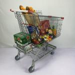 German 210L Metal Shopping Trolley Warehouse Supermarket Grocery Cart SGS