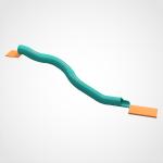 Slippery Materials Playground Tube Slides Multi Colored Commercial Spiral Slide
